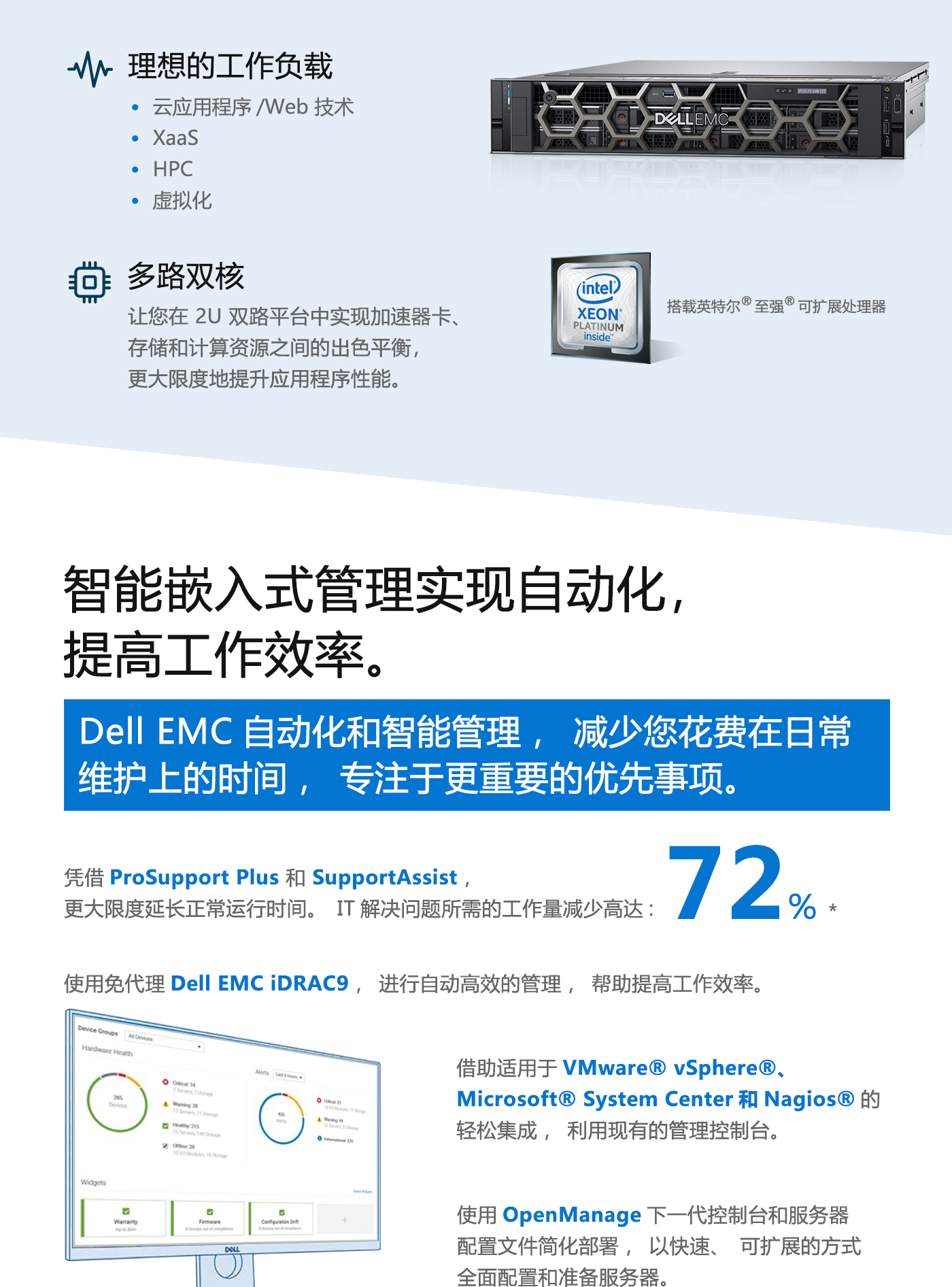  戴尔(DELL)R740 2U机架式服务器 戴尔机架式服务器